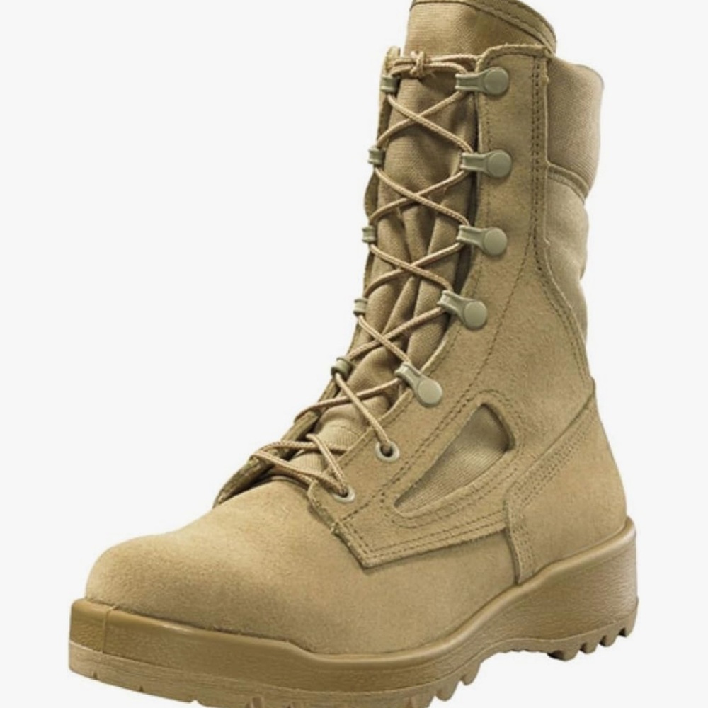Vibram Tan Tactical Boots High-Top Durable